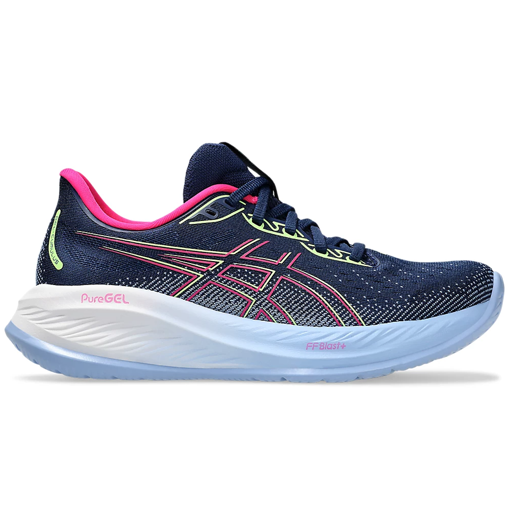 Women's Asics Gel-Cumulus 26, Blue Expanse/Pink Rave, 9.5 B Medium