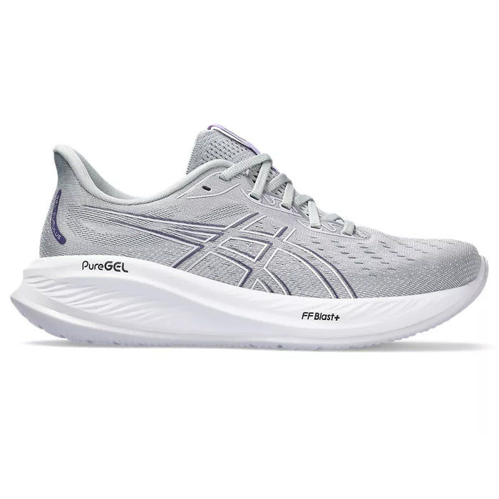 Women's Asics Gel-Cumulus 26, Piedmont Grey/White, 10 B Medium