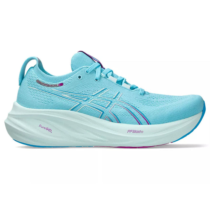 Women's Asics Gel-Nimbus 26, Bright Cyan/Bold Magenta, 10.5 B Medium