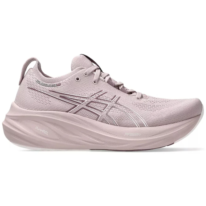 Women's Asics Gel-Nimbus 26, Watershed Rose/White, 8 D Wide