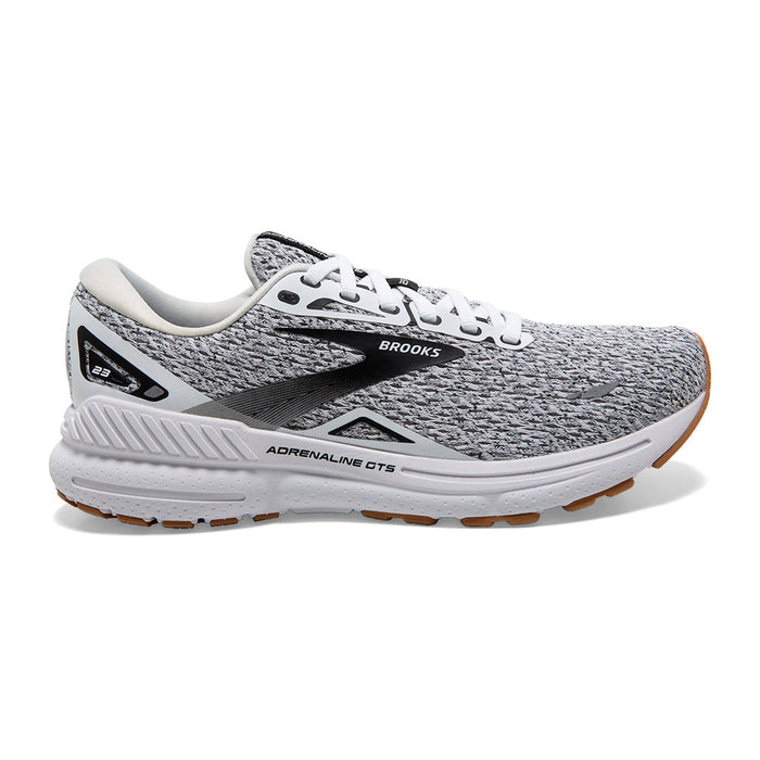 Women's Brooks Adrenaline GTS 23, White/Black, 13 B Medium