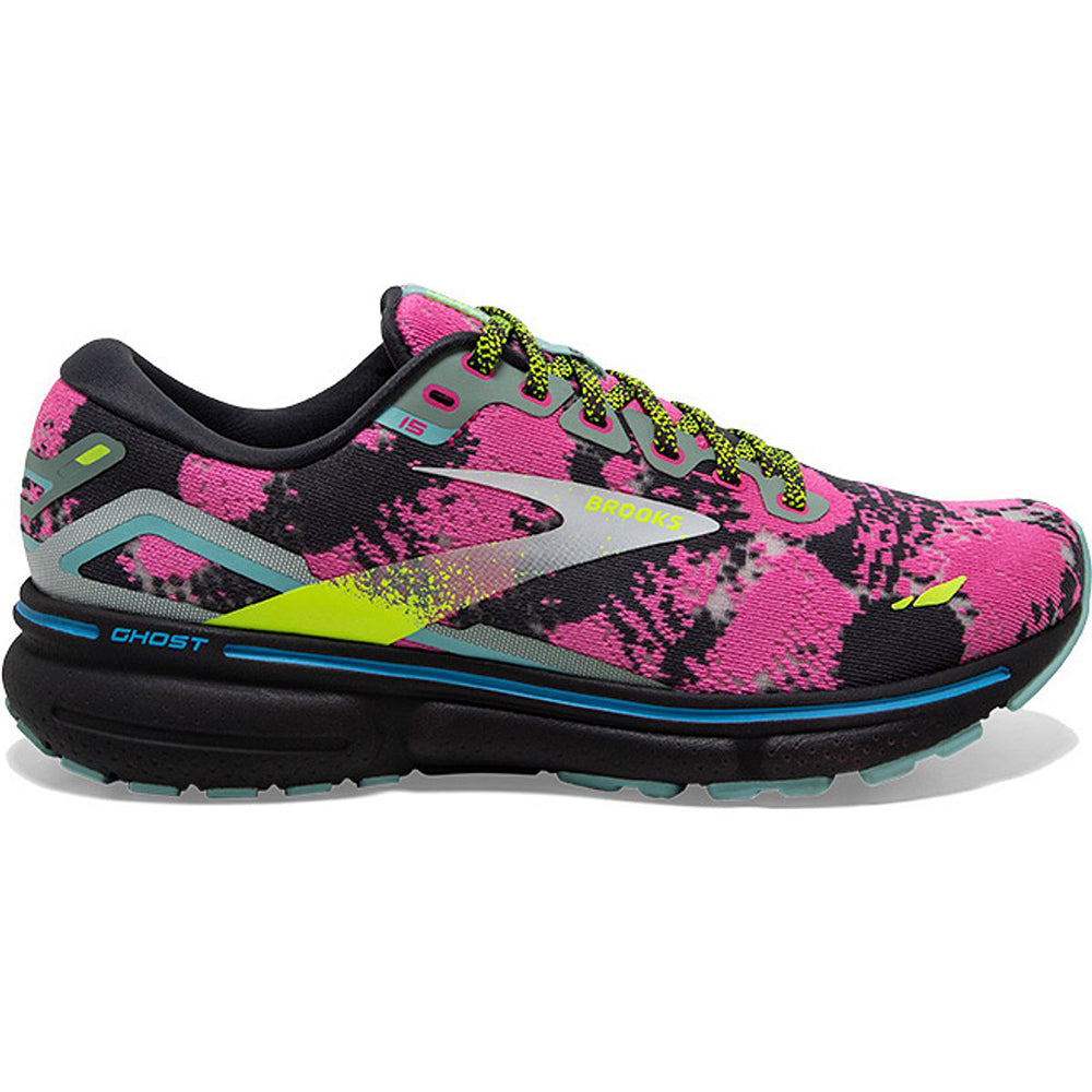 Women's Brooks Ghost 15, Blue/Ebony/Nightlife, 11.5 B Medium