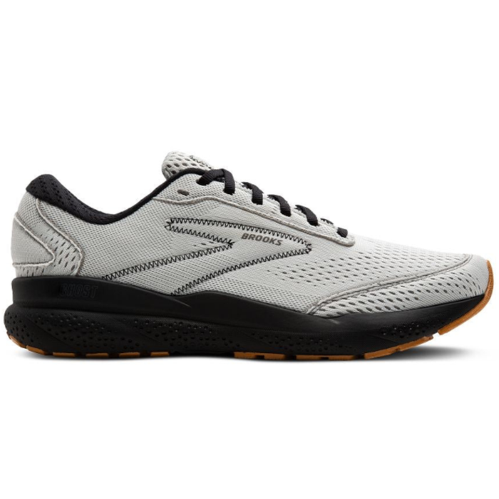 Women's Brooks Ghost 16, Oyster/Black/Alloy, 8.5 B Medium