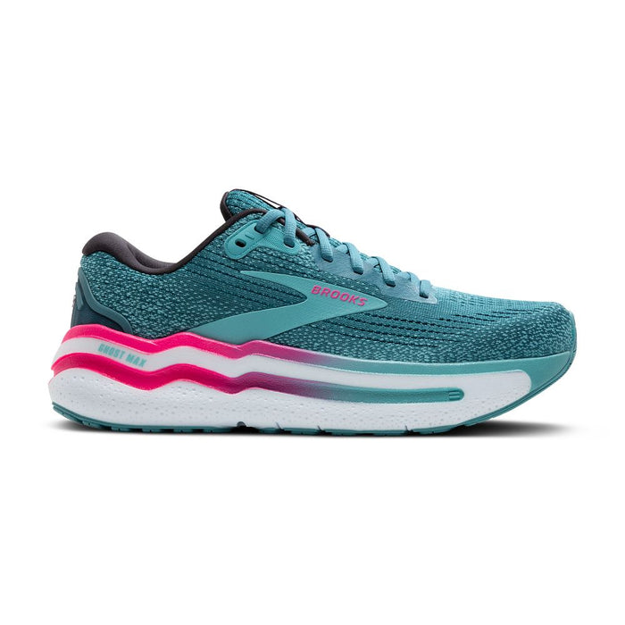 Women's Brooks Ghost Max 2, Storm Blue/Knockout Pink/Aqua, 10.5 B Medium