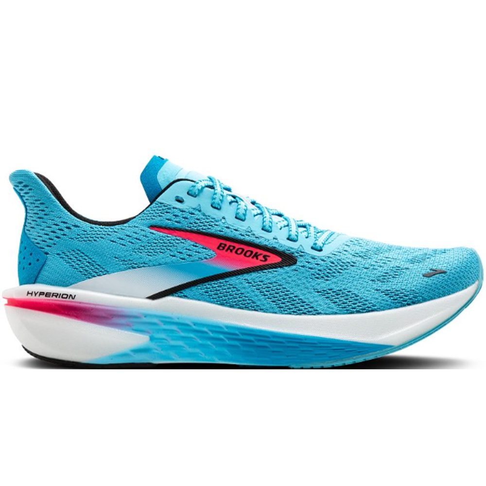 Women's Brooks Hyperion 2, Crystal Seas/Diva Pink/Black, 9 B Medium