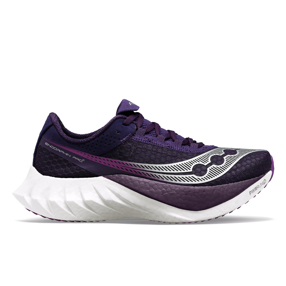 Women's Saucony Endorphin Pro 4, Cavern/Violet, 8.5 B Medium
