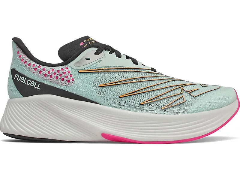 Women's New Balance FuelCell RC Elite v2, Pale Blue Chill/Deep Violet, 11 B Medium