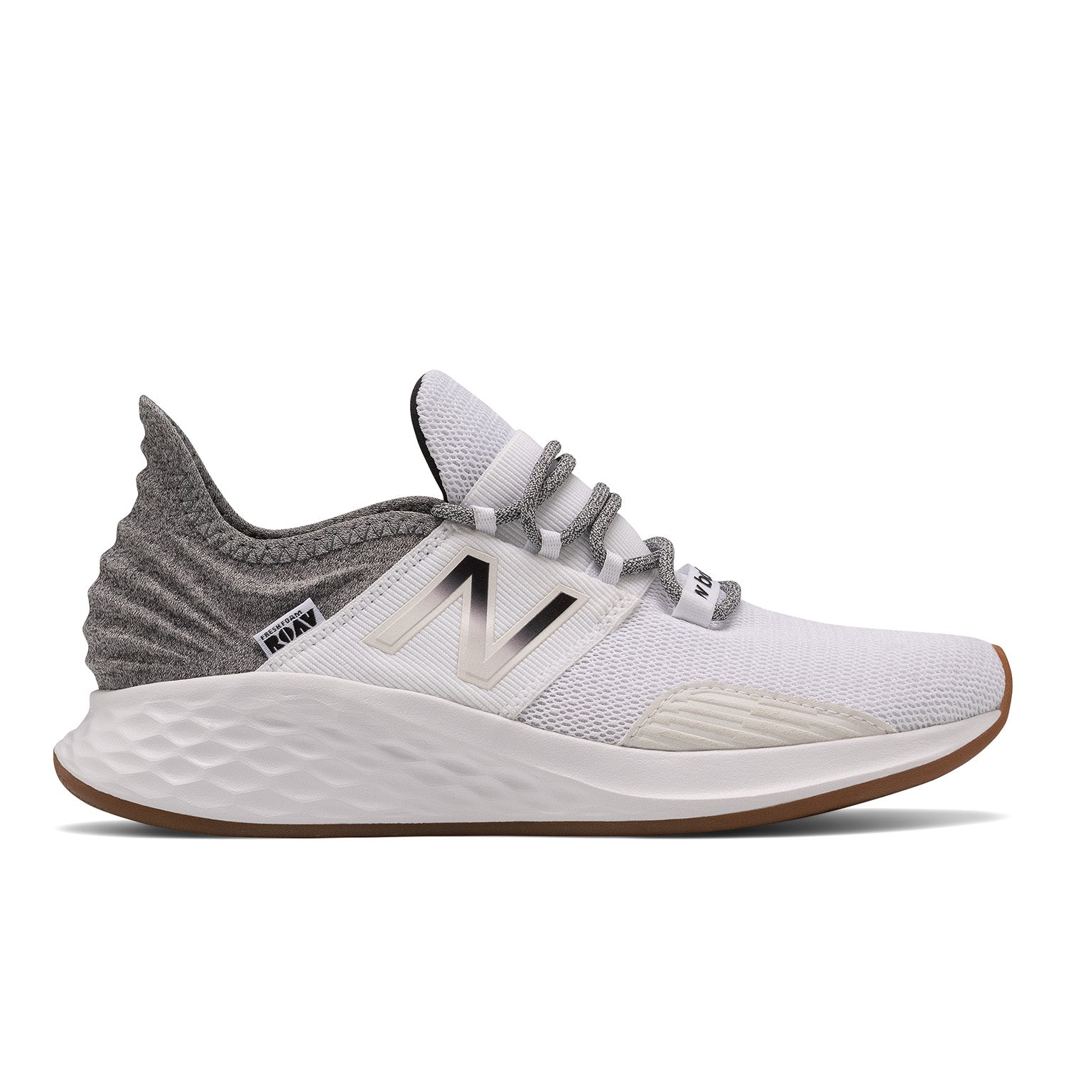 Women's New Balance Fresh Foam Roav V1, Nb White/Black, 8 B Medium