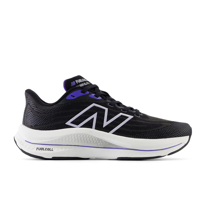 Women's New Balance FuelCell Walker Elite, Black/Electric Indigo/Grey Violet, 11 B Medium