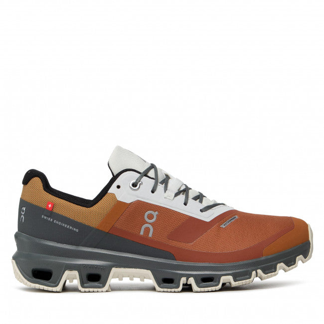 Men's On Cloudventure Waterproof, Pecan/Lead, 10.5 D Medium