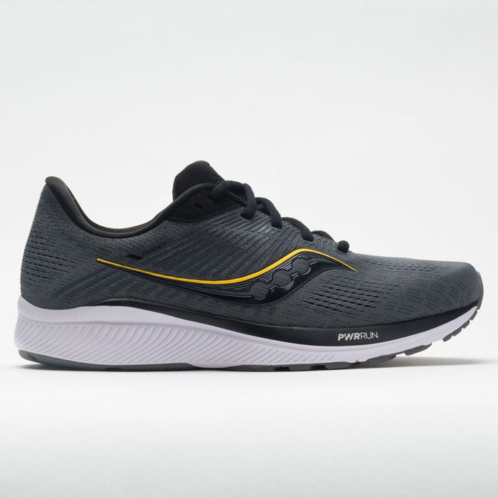 Men's Saucony Guide 14, Charcoal/Gold, 10 2E Wide