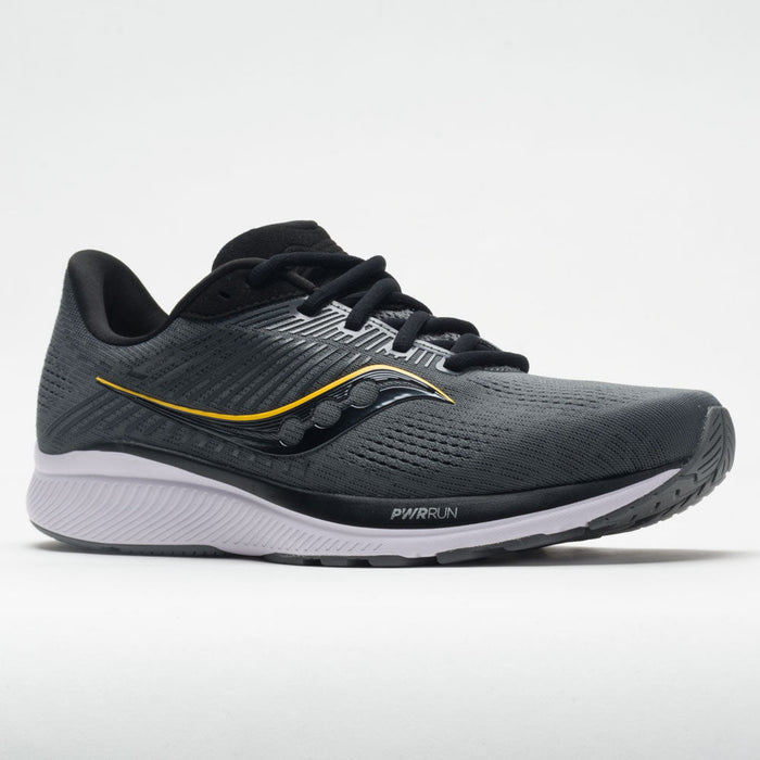 Men's Saucony Guide 14, Charcoal/Gold, 9.5 2E Wide