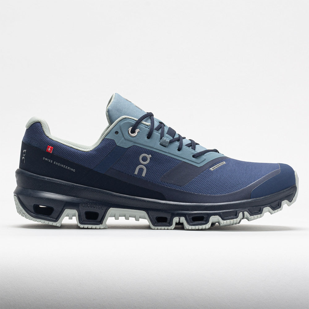 Men's On Cloudventure Waterproof, Denim/Midnight, 9.5 D Medium