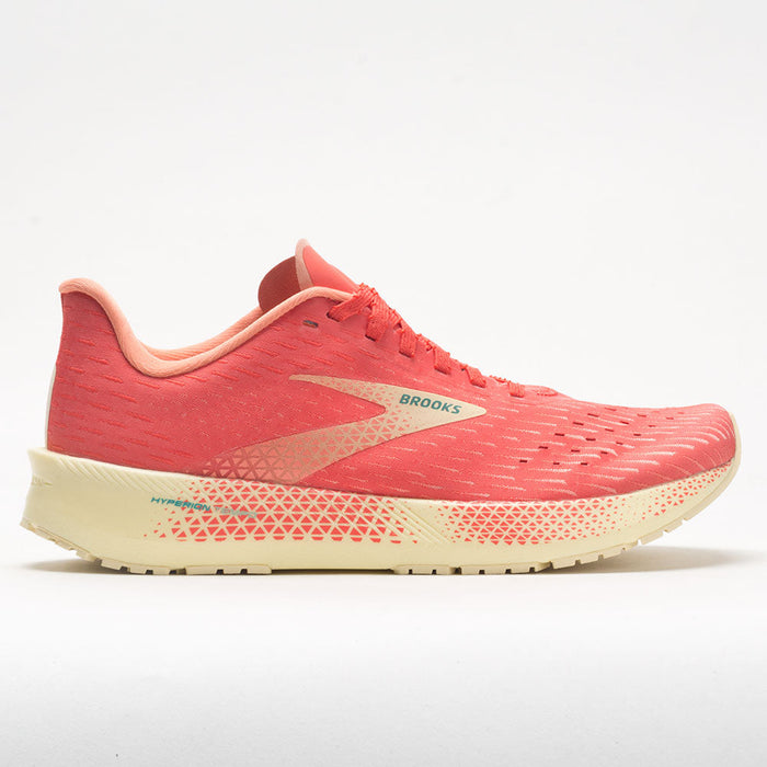 Women's Brooks Hyperion Tempo, Hot Coral/Flan/Fusion Coral, 8.5 B Medium