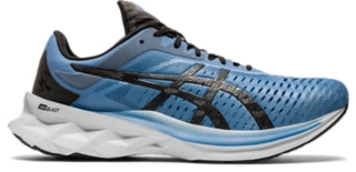 Men's Asics Novablast, Grey Floss/Black, 11.5 D Medium