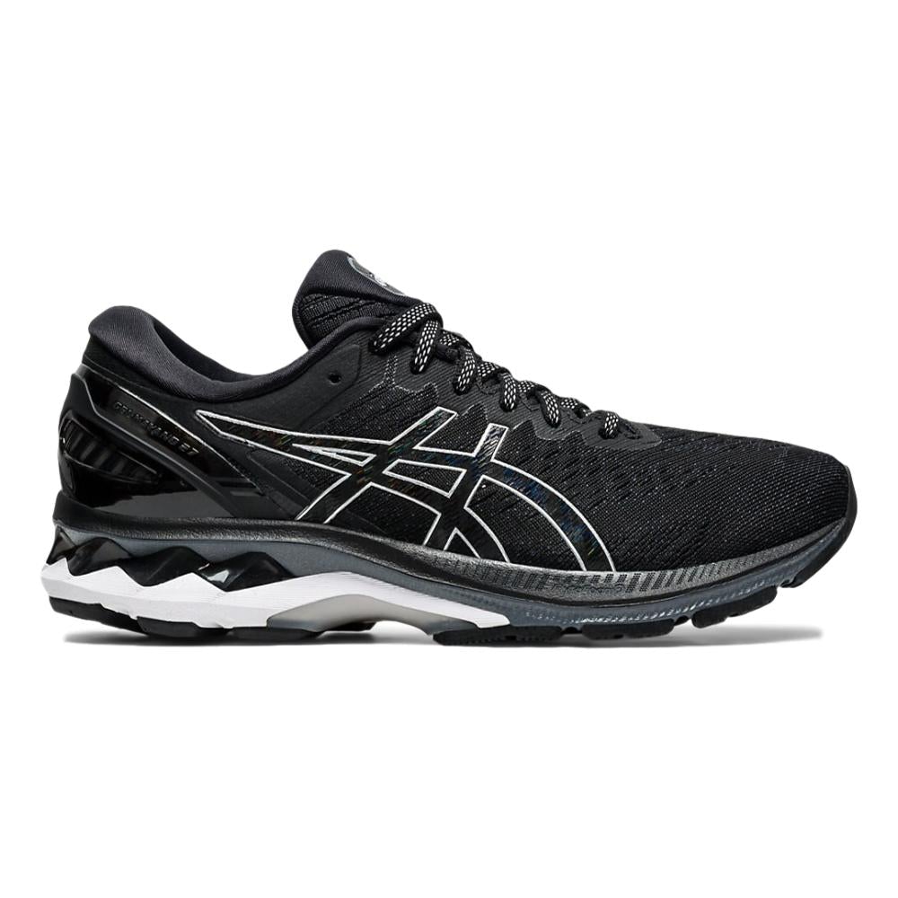 Women's Asics Gel-Kayano 27, Black/Pure Silver, 9 B Medium