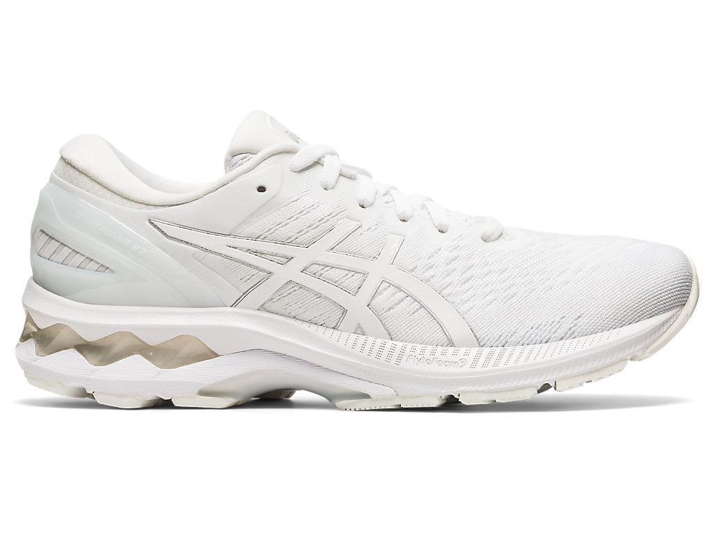 Women's Asics Gel-Kayano 27, White/White, 8.5 B Medium