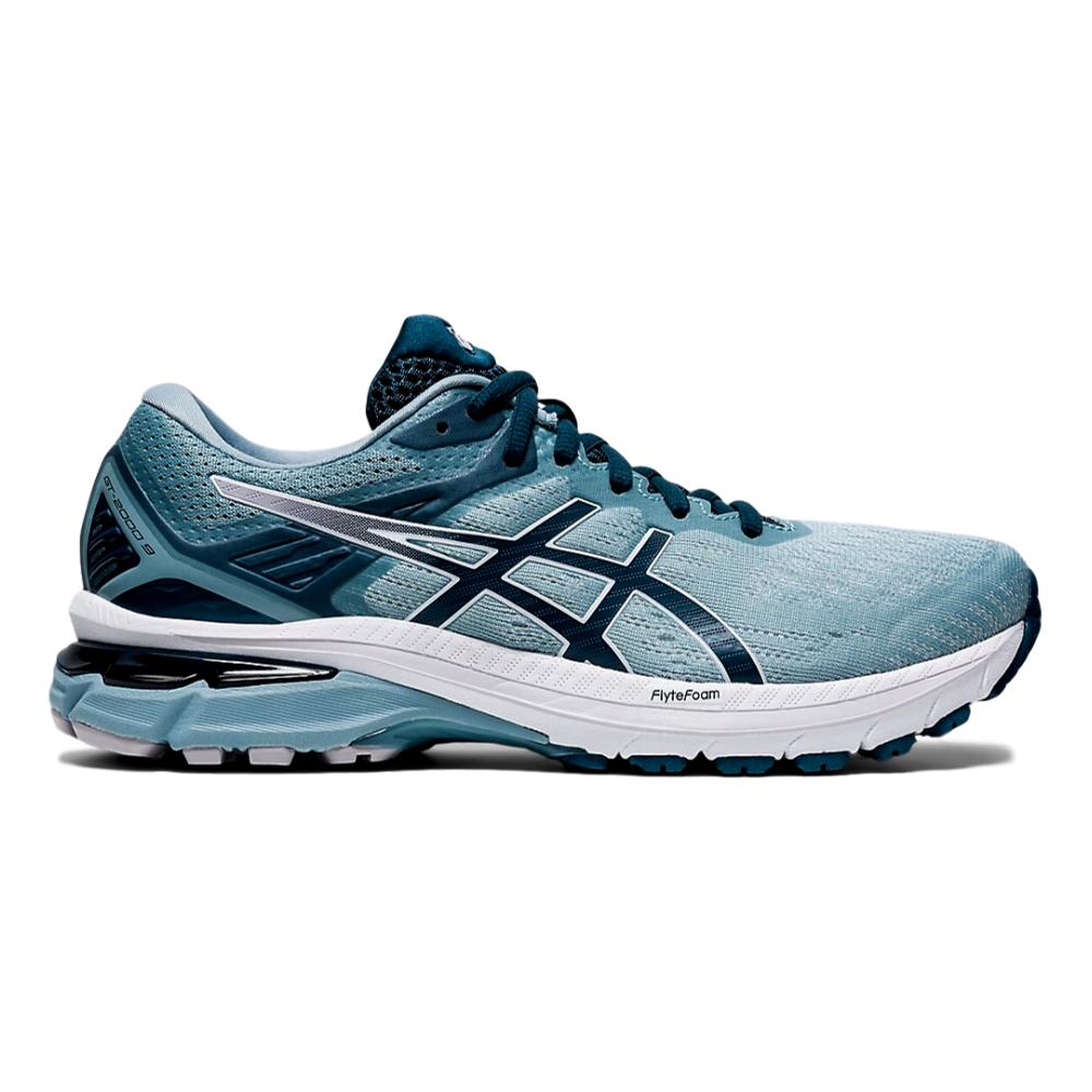 Women's Asics GT-2000 9, Light Steel/Magnetic Blue, 8 B Medium
