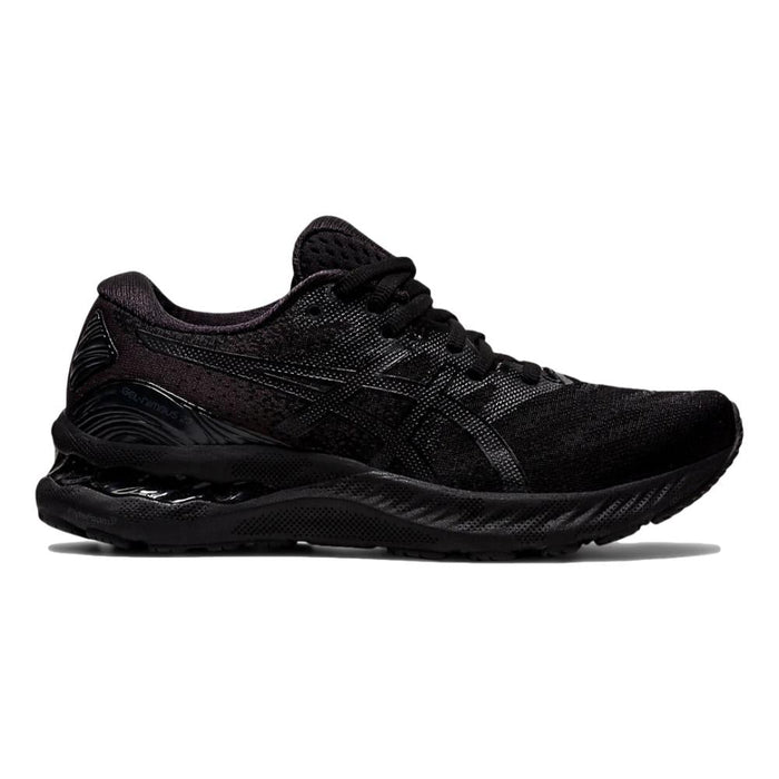 Women's Asics Gel-Nimbus 23, Black/Black, 9 B Medium