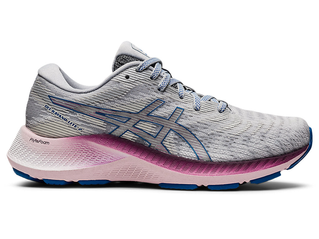 Women's Asics Gel-Kayano Lite 2, Piedmont Grey/Lake Drive, 8.5 B Medium