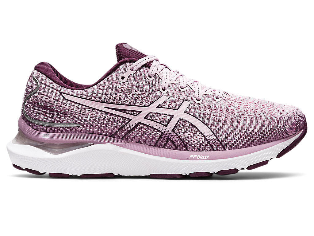 Women's Asics Gel-Cumulus 24, Barely Rose/Deep Plum, 11.5 B Medium