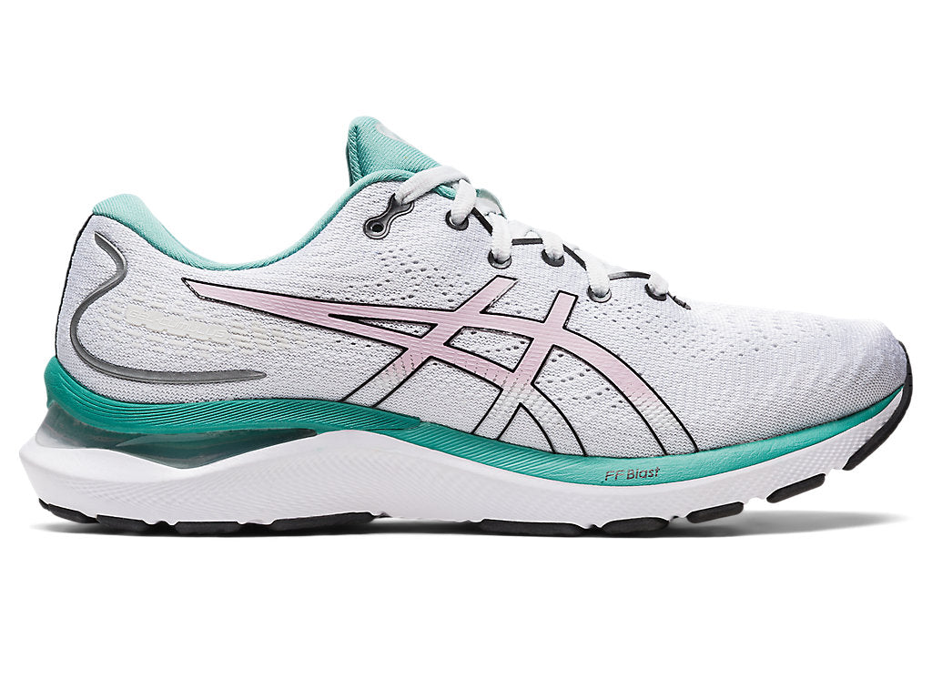Women's Asics Gel-Cumulus 24, Polar Shade/Barely Rose, 8 B Medium