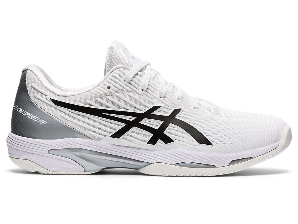 Men's Asics Solution Speed FlyteFoam 2, White/Black, 8 D Medium
