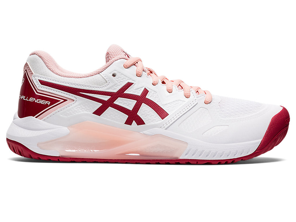 Women's Asics Gel-Challenger 13, White/Cranberry, 10 B Medium