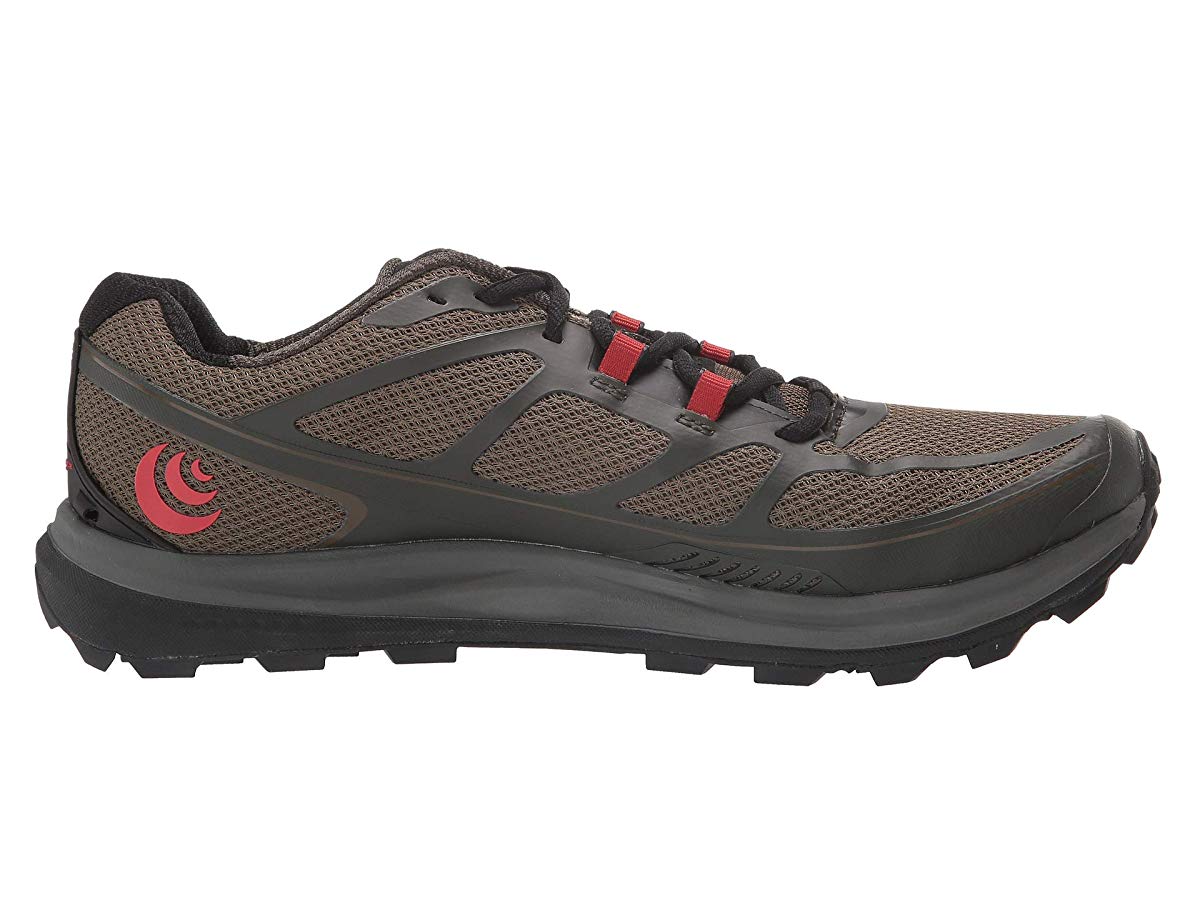 Men's Topo Athletic Terraventure 2, Olive/Red, 11 D Medium