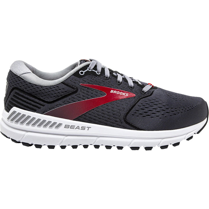 Men's Brooks Beast '20, Blackened Pearl/Black/Red, 12.5 4E Extra Wide