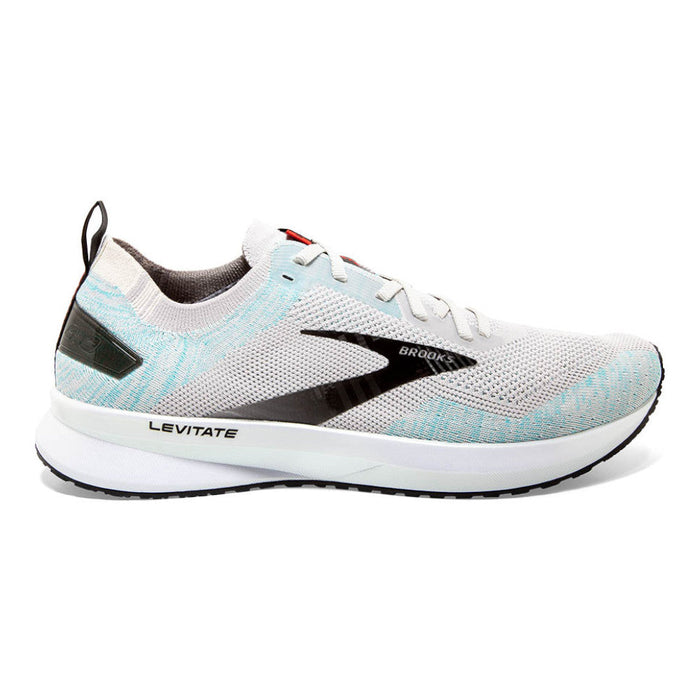 Men's Brooks Levitate 4, Grey/Black/Capri, 13 D Medium