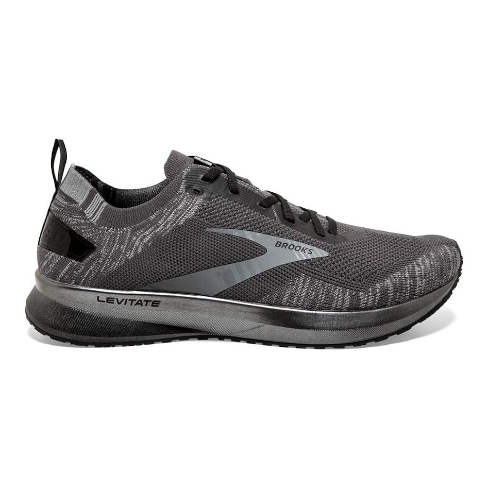 Men's Brooks Levitate 4, Grey/Black, 11 D Medium