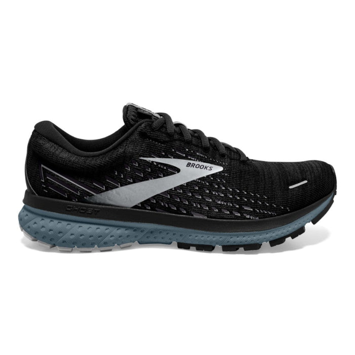 Men's Brooks Ghost 13, Black/Grey/Stormy, 8 D Medium