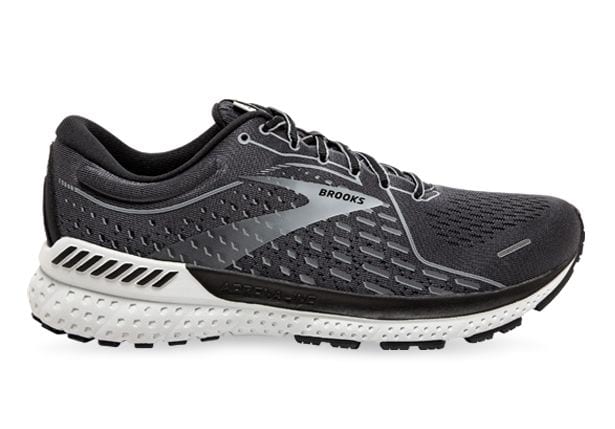 Men's Brooks Adrenaline GTS 21, Grey/Black, 12.5 4E Extra Wide