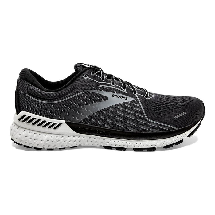 Men's Brooks Adrenaline GTS 21, Grey/Black, 11.5 2E Wide