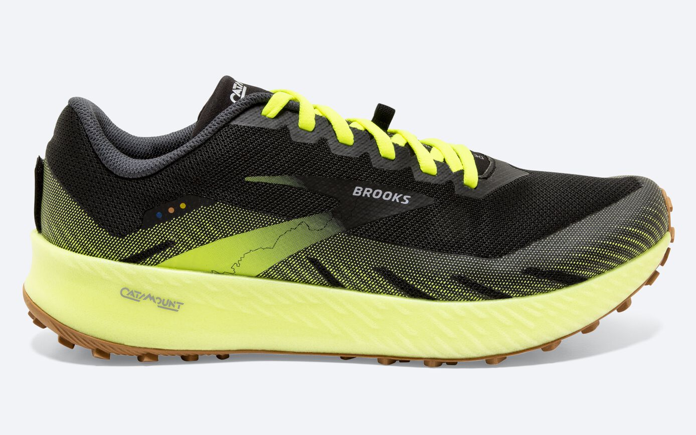 Men's Brooks Catamount, Black/Nightlife, 10.5 D Medium