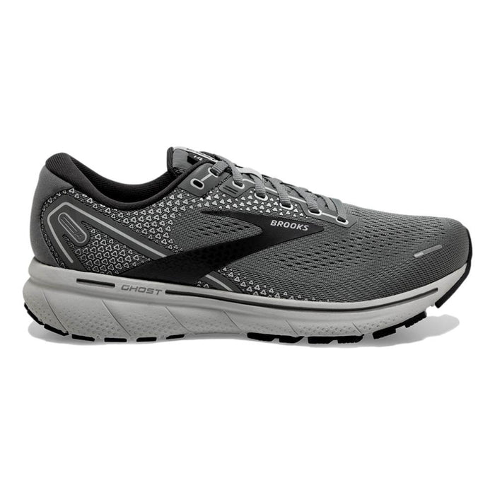 Men's Brooks Ghost 14, Grey/Alloy/Oyster, 8.5 2E Wide