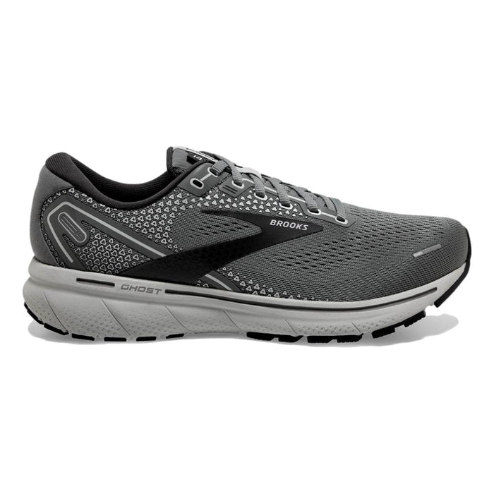 Men's Brooks Ghost 14, Grey/Alloy/Oyster, 10.5 2E Wide