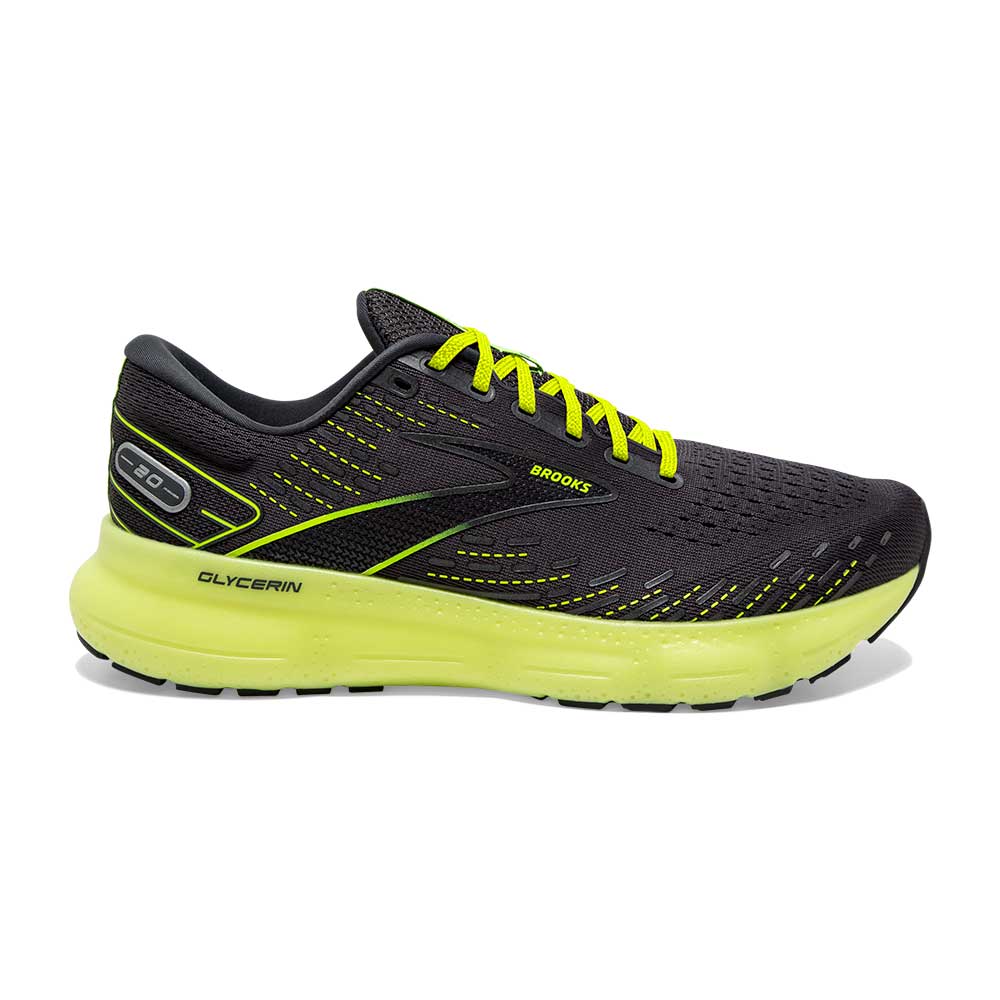 Men's Brooks Glycerin 20, Ebony/Nightlife, 11 D Medium