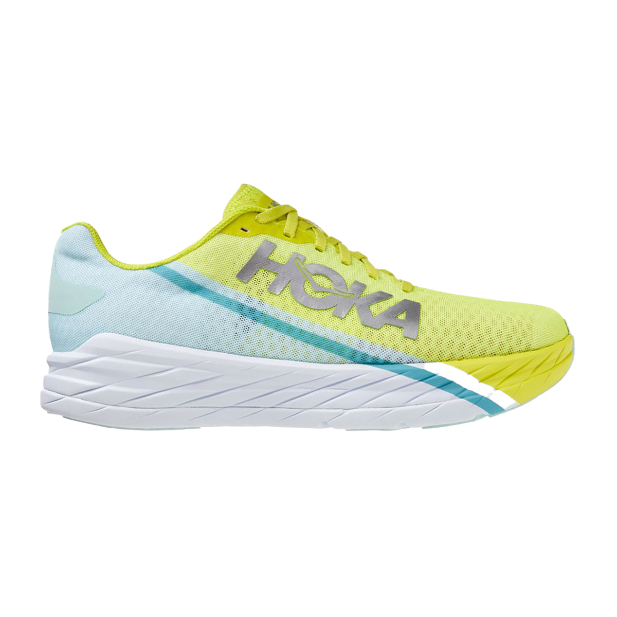 Men's Hoka Rocket X, Blue Glass/ Evening Primrose, 8.5 D Medium