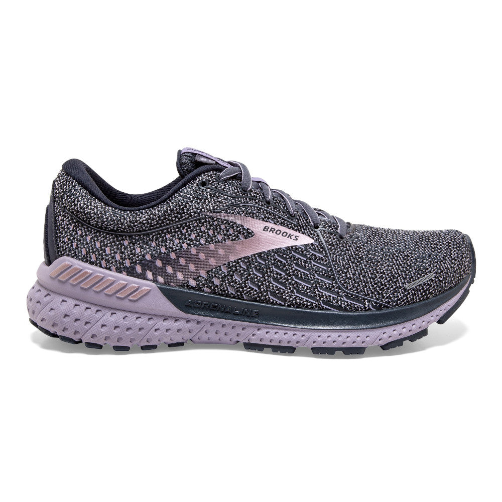 Women's Brooks Adrenaline GTS 21, Ombre/Lavender/Metallic, 7 B Medium