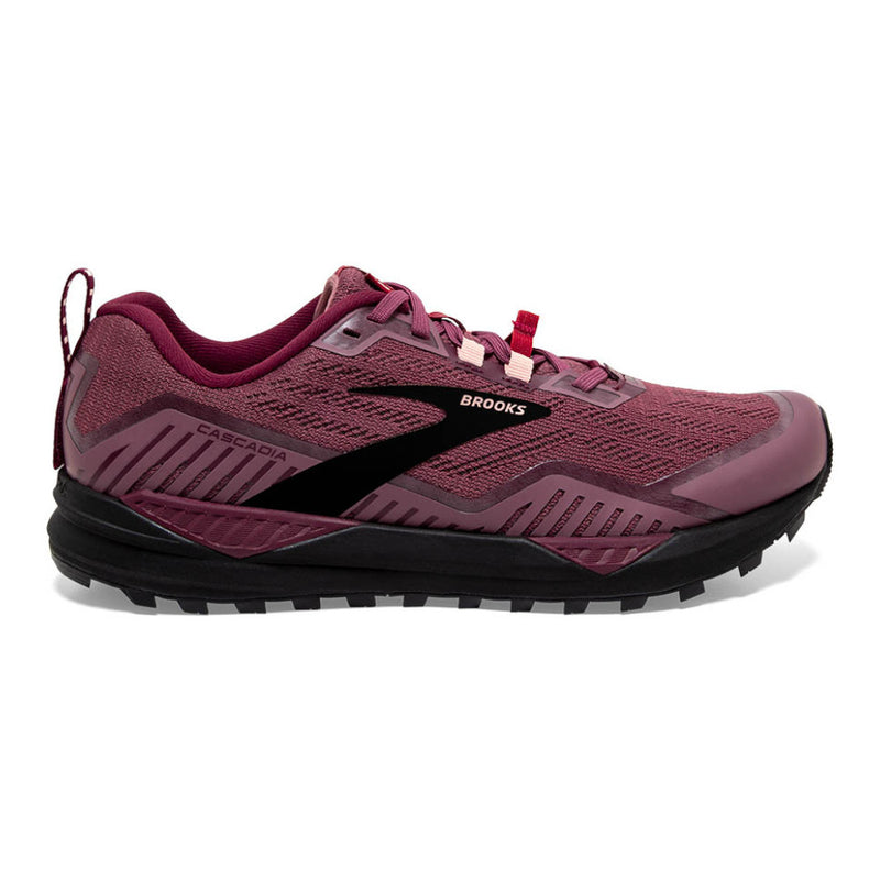 Women's Brooks Cascadia 15, Nocturne/Zinfandel/Black, 8 B Medium