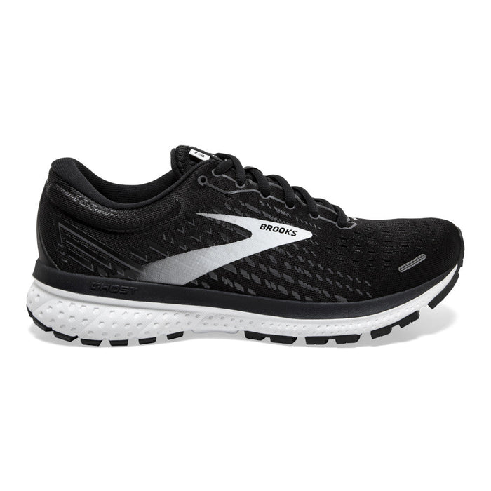 Women's Brooks Ghost 13, Black/Blackened Pearl/White, 6.5 B Medium