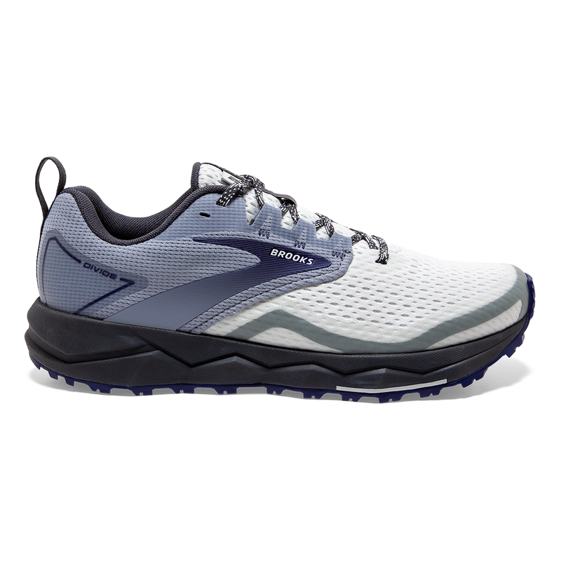 Women's Brooks Divide 2, Grey/Dawn/Blue Ribbon, 6.5 B Medium
