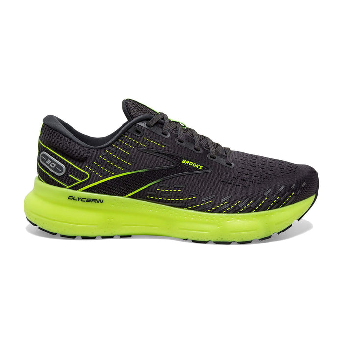 Women's Brooks Glycerin 20, Ebony/Nightlife, 8 B Medium