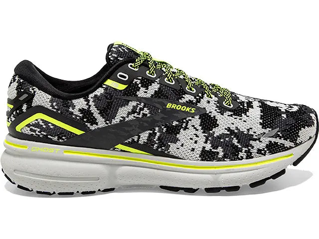 Women's Brooks Ghost 15, Black/Ebony/Nightlife, 10.5 B Medium