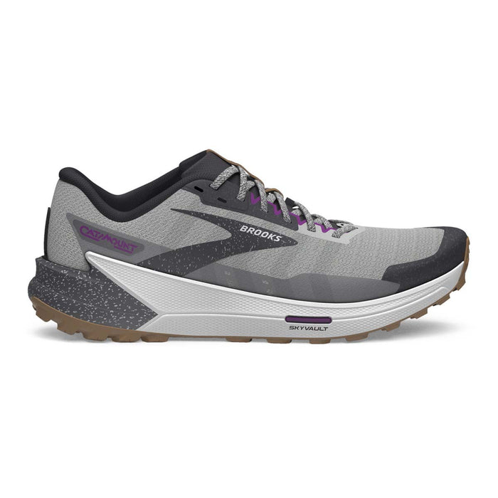 Women's Brooks Catamount 2, Alloy/Oyster/Violet, 10 B Medium