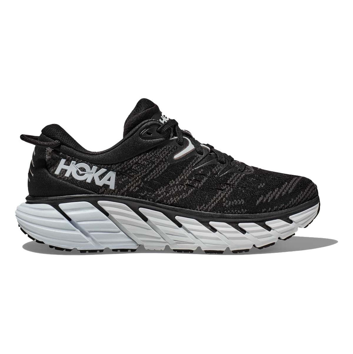Men's Hoka Gaviota 4, Black/White, 10.5 2E Wide