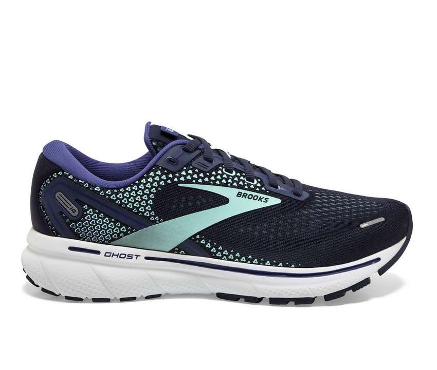 Women's Brooks Ghost 14, Peacoat/Yucca/Navy, 6 D Wide