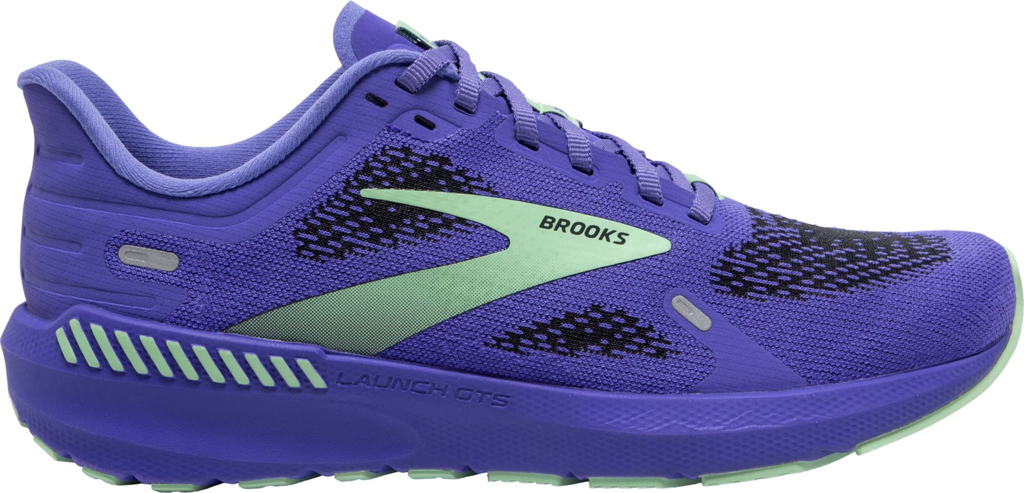 Women's Brooks Launch GTS 9, Blue Iris/Ebony/Green, 7.5 B Medium